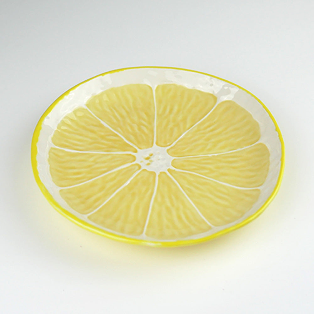 【Bordallo Pinheiro】　ポルトガル　ボルダロピニェイロ　レモン　デザートプレート