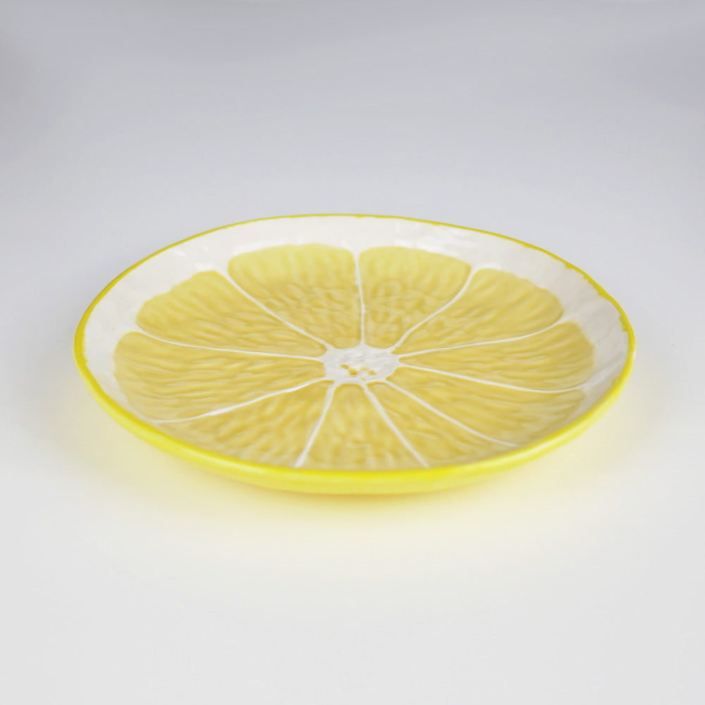 【Bordallo Pinheiro】　ポルトガル　ボルダロピニェイロ　レモン　デザートプレート