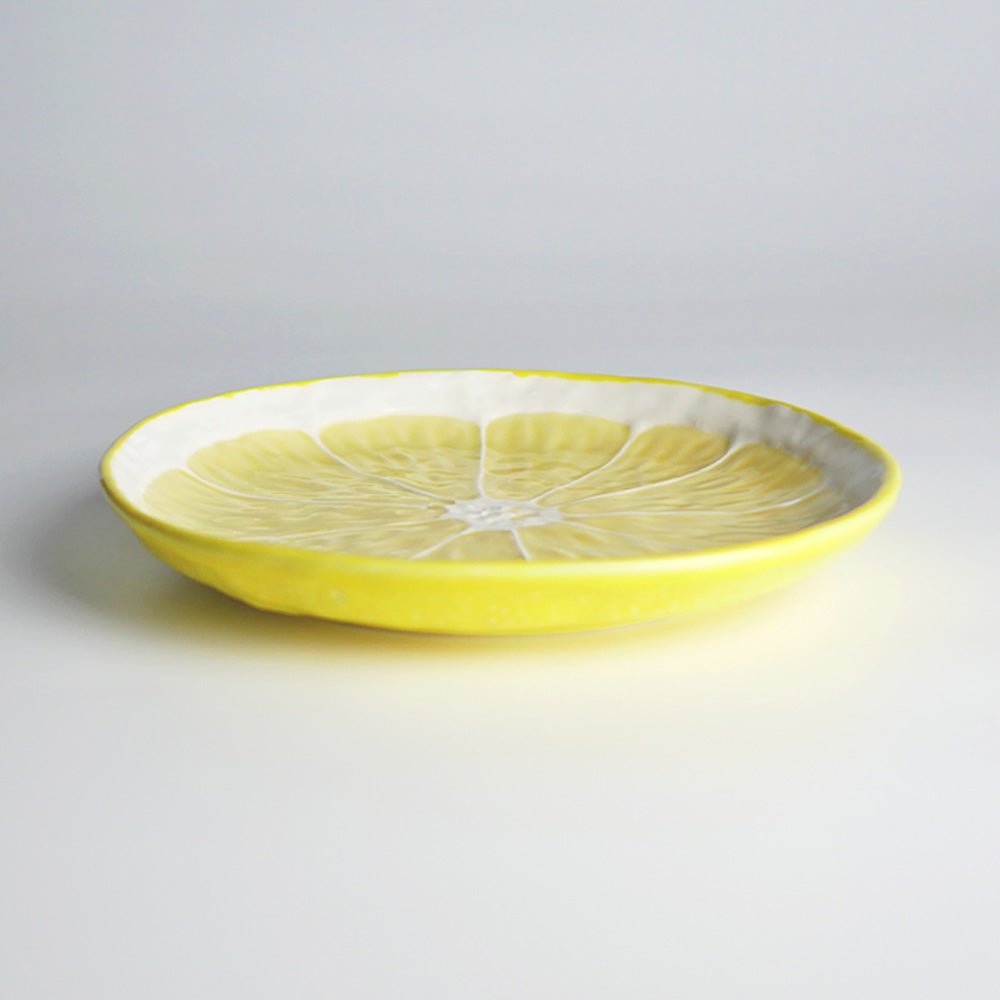 【Bordallo Pinheiro】　ポルトガル　ボルダロピニェイロ　レモン　デザートプレート