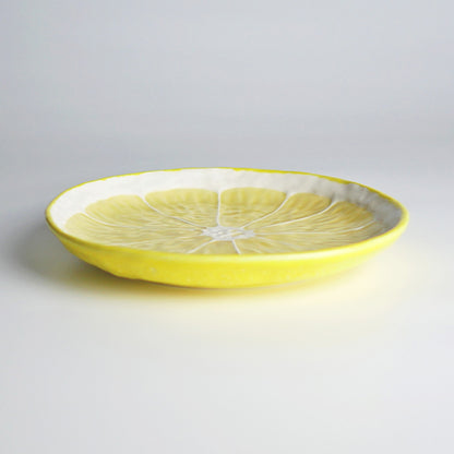 【Bordallo Pinheiro】　ポルトガル　ボルダロピニェイロ　レモン　デザートプレート