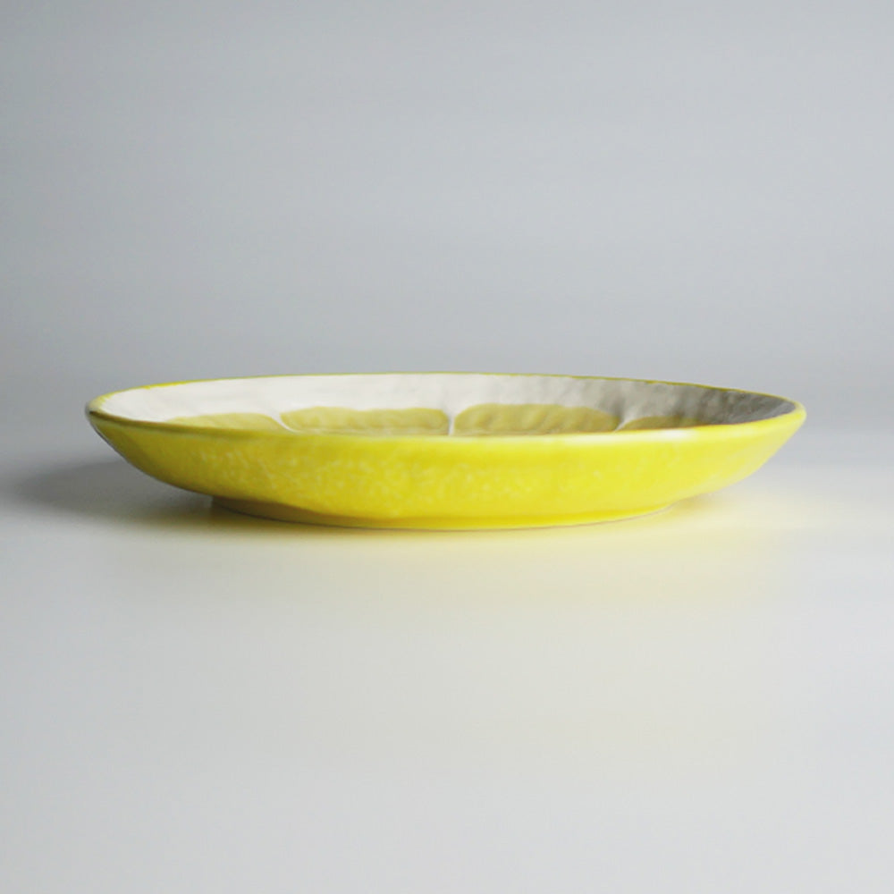 【Bordallo Pinheiro】　ポルトガル　ボルダロピニェイロ　レモン　デザートプレート