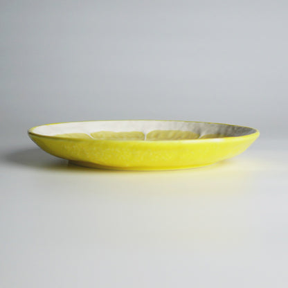 【Bordallo Pinheiro】　ポルトガル　ボルダロピニェイロ　レモン　デザートプレート