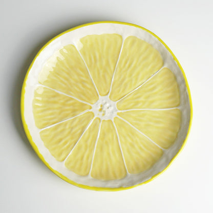 【Bordallo Pinheiro】　ポルトガル　ボルダロピニェイロ　レモン　デザートプレート