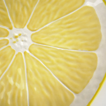 【Bordallo Pinheiro】　ポルトガル　ボルダロピニェイロ　レモン　デザートプレート