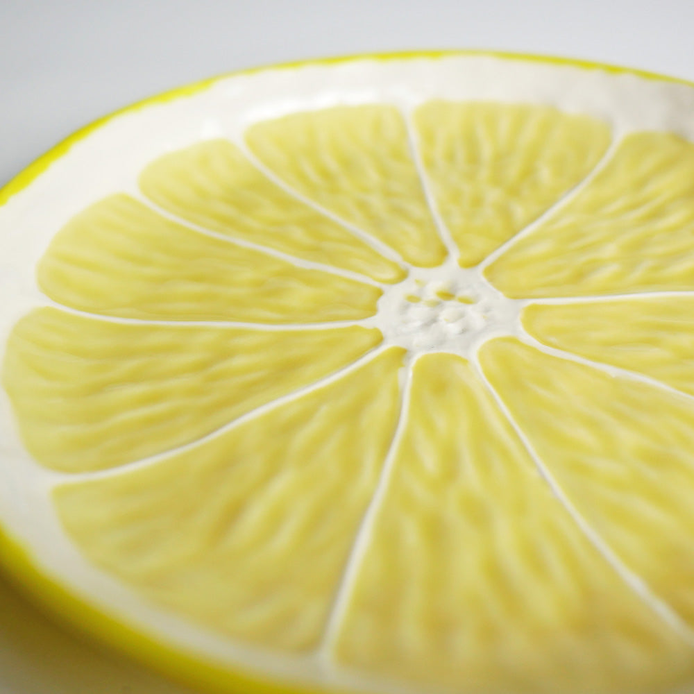 【Bordallo Pinheiro】　ポルトガル　ボルダロピニェイロ　レモン　デザートプレート