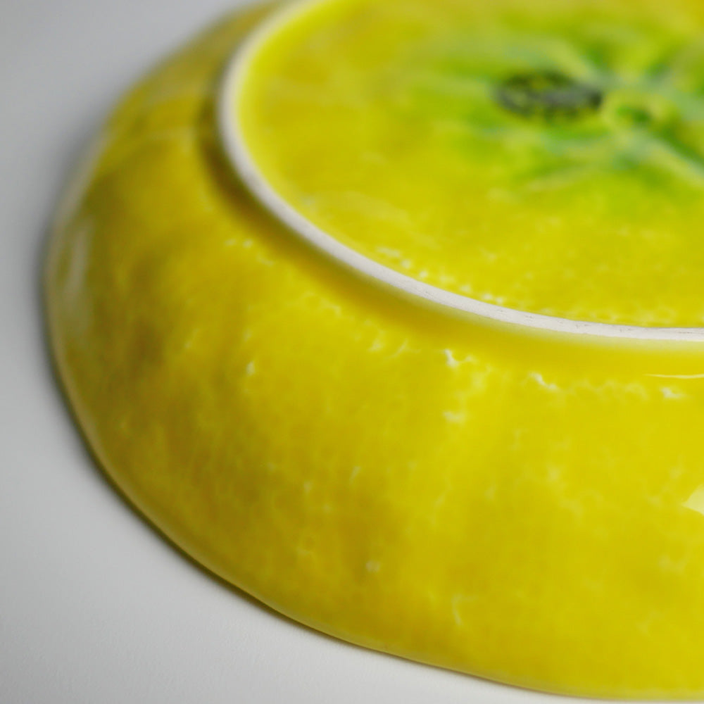 【Bordallo Pinheiro】　ポルトガル　ボルダロピニェイロ　レモン　デザートプレート