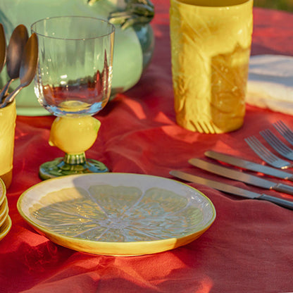 【Bordallo Pinheiro】　ポルトガル　ボルダロピニェイロ　レモン　デザートプレート