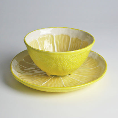 【Bordallo Pinheiro】　ポルトガル　ボルダロピニェイロ　レモン　ボウル