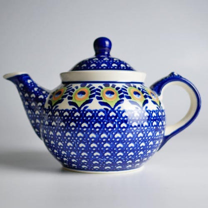 ハイゼ　ティーポット　個性的なモチーフと鮮やかな色彩の可愛らしいハンドメイド陶器　200年以上の歴史ある窯元　ドイツ伝統のブンツラウアー陶器