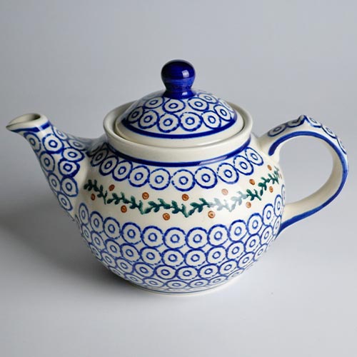 ハイゼ　ティーポット　個性的なモチーフと鮮やかな色彩の可愛らしいハンドメイド陶器　200年以上の歴史ある窯元　ドイツ伝統のブンツラウアー陶器