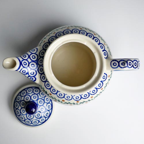ハイゼ　ティーポット　個性的なモチーフと鮮やかな色彩の可愛らしいハンドメイド陶器　200年以上の歴史ある窯元　ドイツ伝統のブンツラウアー陶器