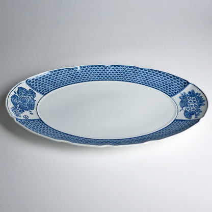 ヴィスタアレグレ　コラリーナ　ブルー　オーバルプラッター