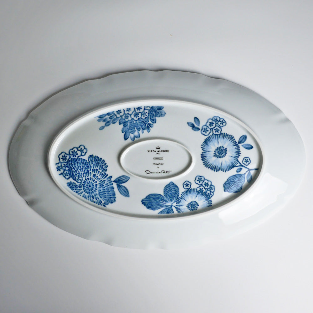 ヴィスタアレグレ　コラリーナ　ブルー　オーバルプラッター