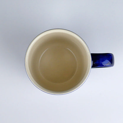 カンネギーサー　マグカップ　深い藍色が特徴の温かみのあるハンドメイド陶器　200年以上の歴史ある窯元　ドイツ伝統のブンツラウアー陶器