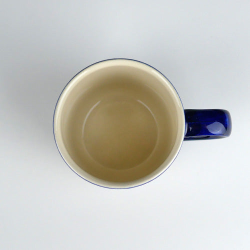 カンネギーサー　マグカップ　深い藍色が特徴の温かみのあるハンドメイド陶器　200年以上の歴史ある窯元　ドイツ伝統のブンツラウアー陶器